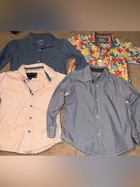 Other - 3T Mixed Boys Button-Up Shirt Set - Pink, Blue, Floral